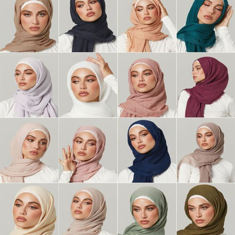W1189 Hijab in voile comodo e versatile