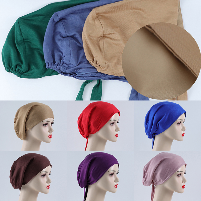G384 Sottocappuccio hijab elastico delicato sulla pelle