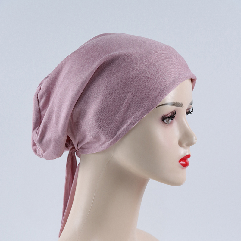 G384 Sottocappuccio hijab elastico delicato sulla pelle