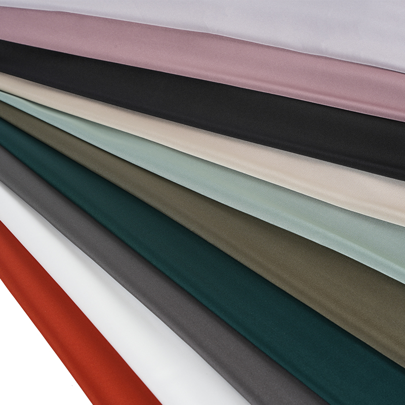 Chiffon di raso elasticizzato 50D tinto