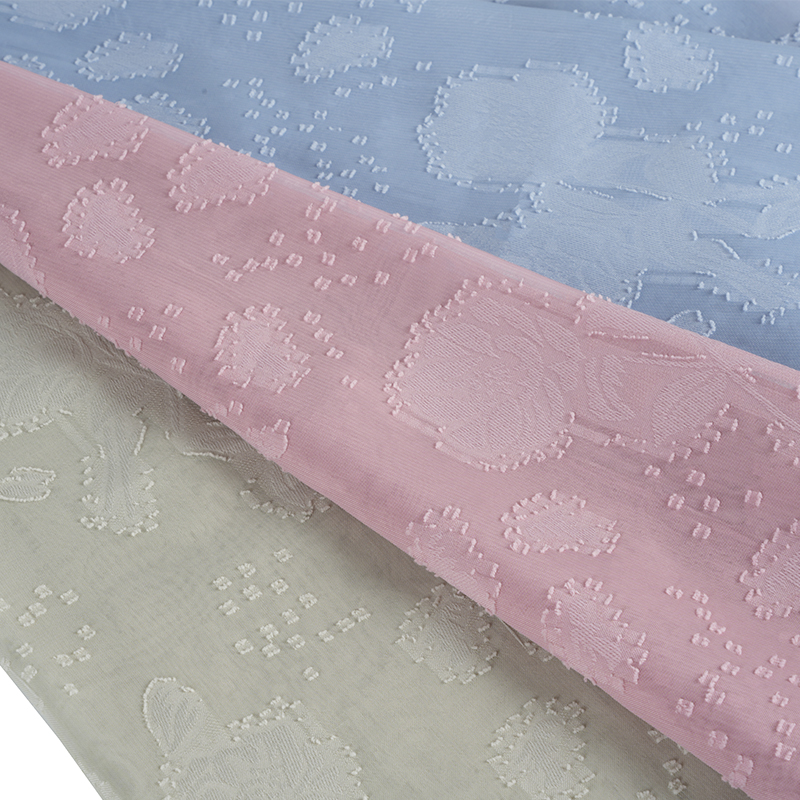 Tessuto Uragiri con fiori tagliati a rosa a doppia testa in seta elastica bassa 75d