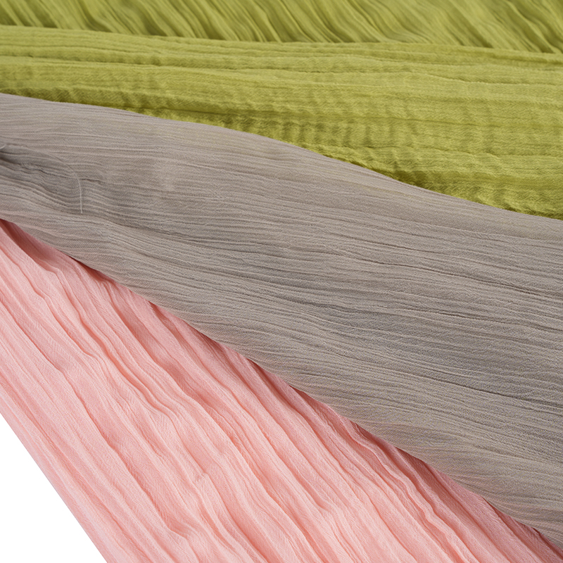 Tessuti plissettati in crêpe di chiffon 75d