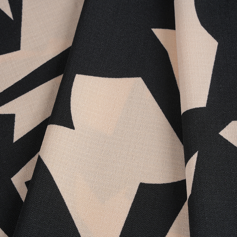 5068 Tessuto stampato canapa rosa e nero Linglong