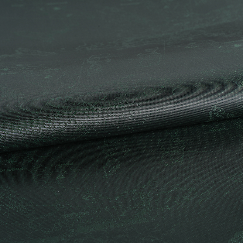 Jacquard con mappa logo inglese cationico in poliestere