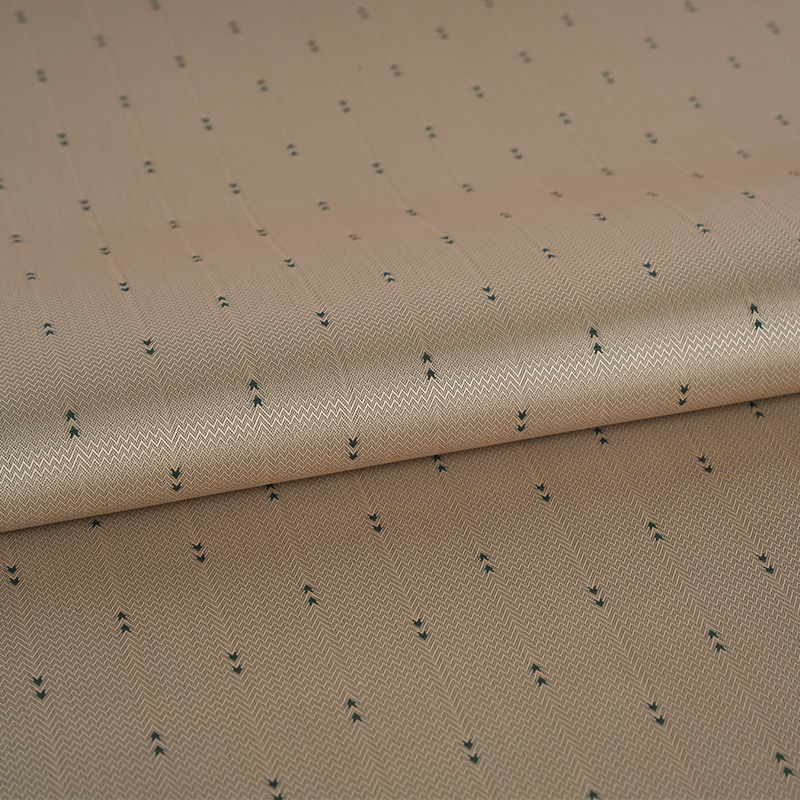 Jacquard a strisce di freccia ondulate con filamento bianco di poliestere