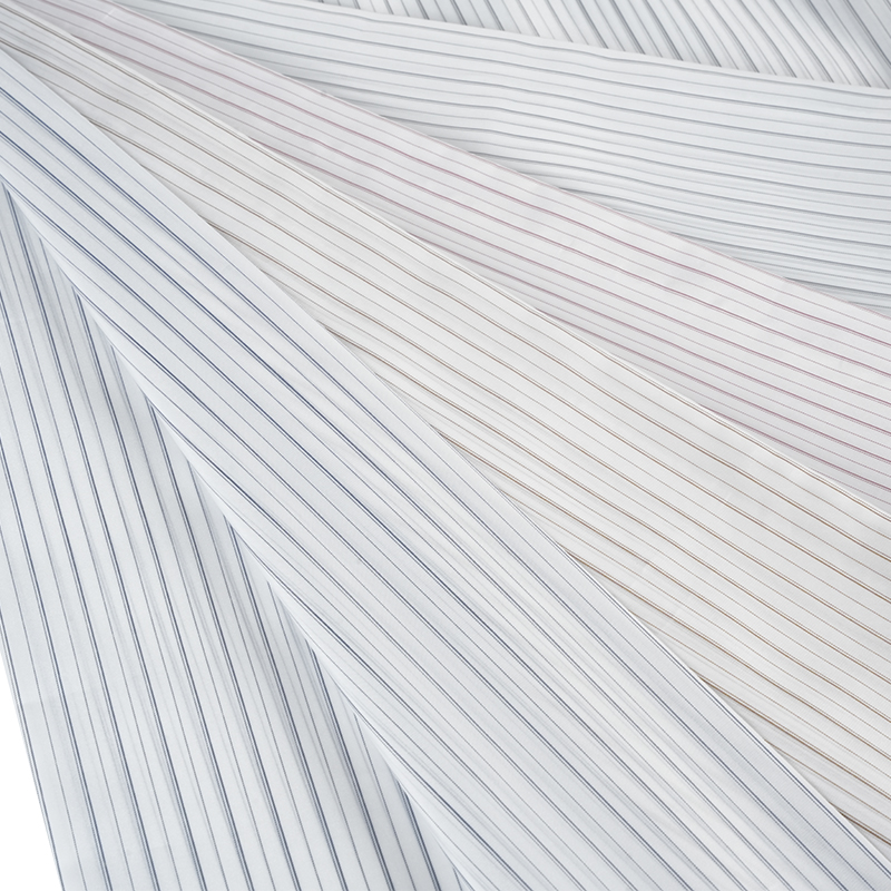 Tessuto per fodera maniche a righe elasticizzate 100% poliestere