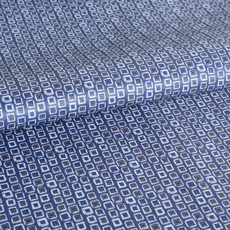 Tessuto con stampa quadrata piccola in taffetà di poliestere 190T