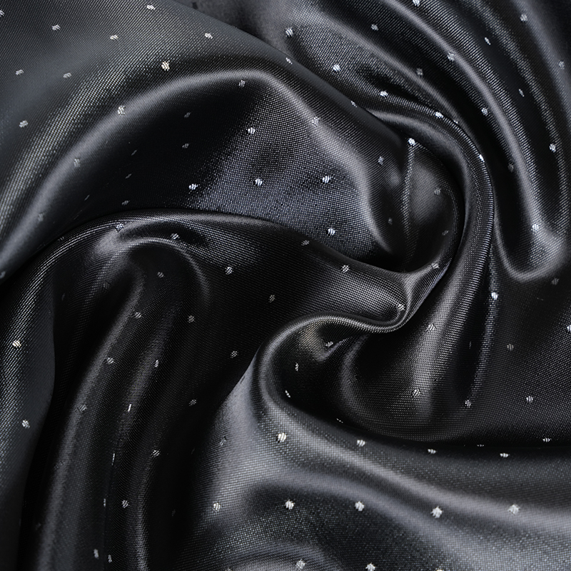 Tessuto jacquard a pois satinati PV